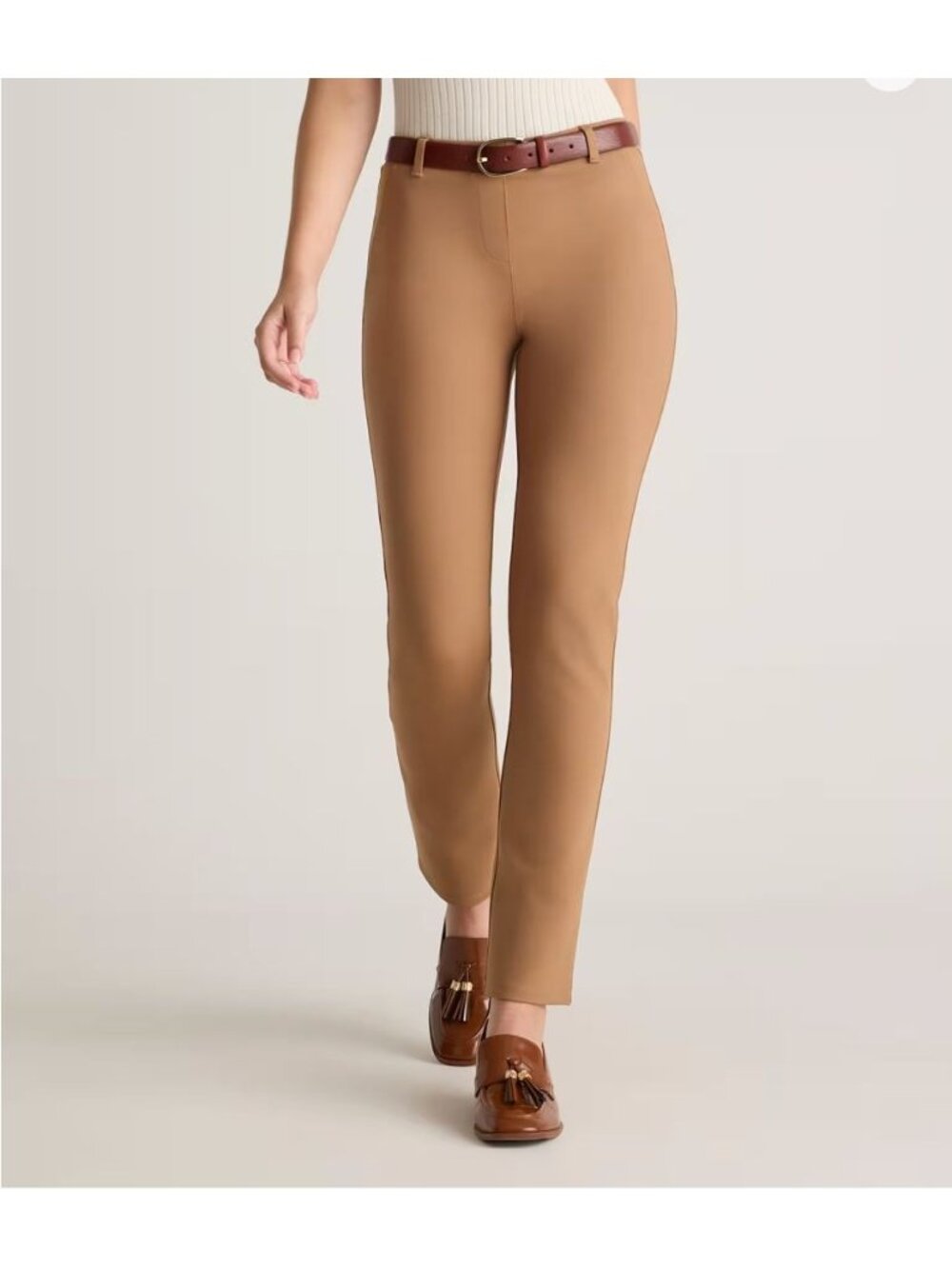 ultra stretch ponte straight leg pants roasted pecan X Petite Small capsule